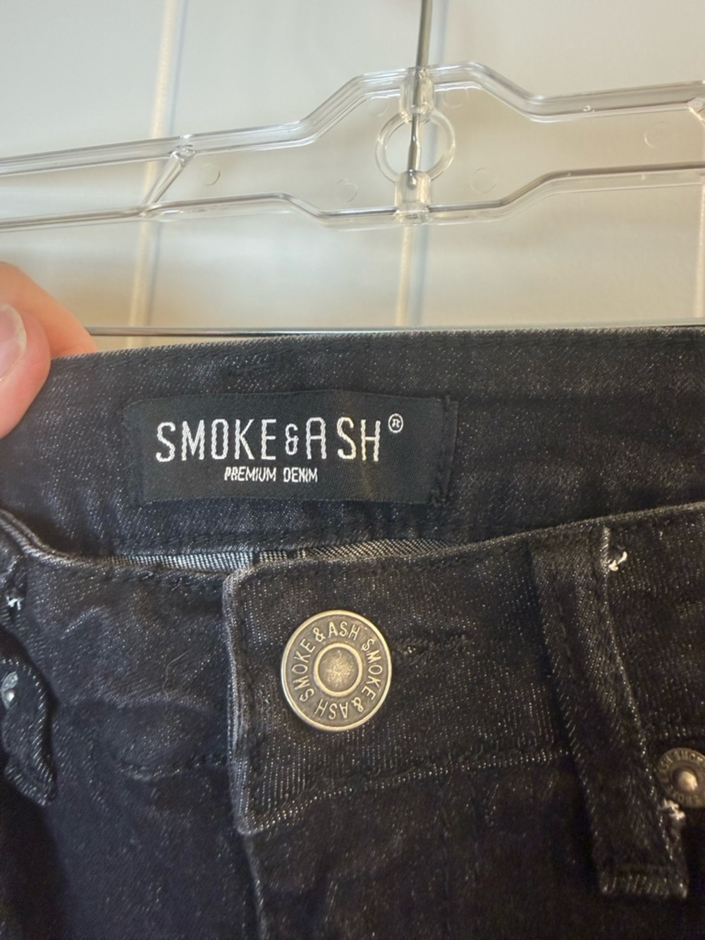 Smoke and Ash Anime boys Black jeans 28x30 - Picture 3 of 10